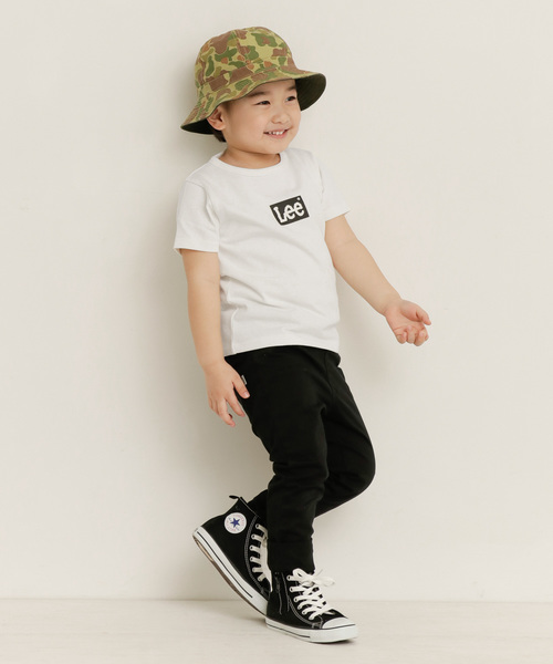 URBAN RESEARCH DOORS（アーバンリサーチドアーズ）の「Lee×DOORS-natural-　ボックスロゴTシャツ(KIDS)（Tシャツ/カットソー・キッズ・ブラック/ホワイト/ベージュ/インディゴブルー・100/110/120/130）」の7枚目の写真