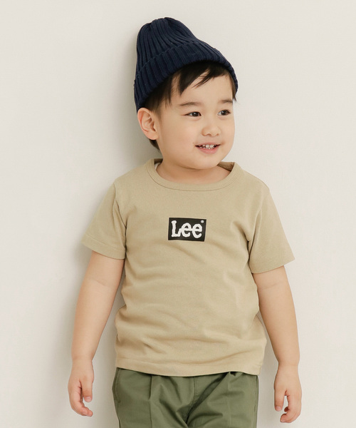 URBAN RESEARCH DOORS（アーバンリサーチドアーズ）の「Lee×DOORS-natural-　ボックスロゴTシャツ(KIDS)（Tシャツ/カットソー・キッズ・ブラック/ホワイト/ベージュ/インディゴブルー・100/110/120/130）」の16枚目の写真