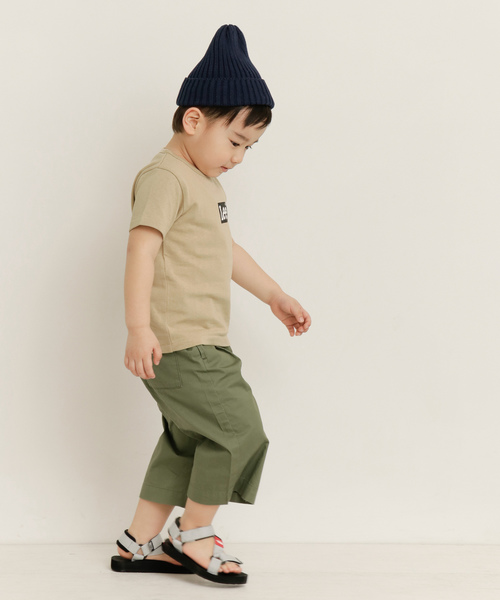 URBAN RESEARCH DOORS（アーバンリサーチドアーズ）の「Lee×DOORS-natural-　ボックスロゴTシャツ(KIDS)（Tシャツ/カットソー・キッズ・ブラック/ホワイト/ベージュ/インディゴブルー・100/110/120/130）」の11枚目の写真
