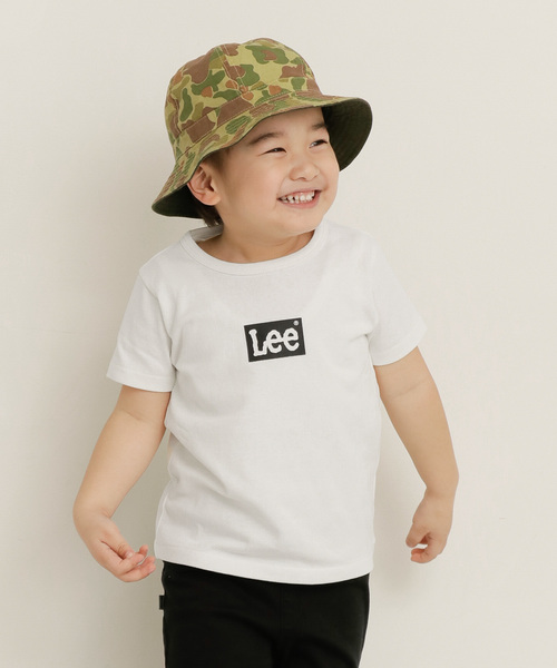 URBAN RESEARCH DOORS（アーバンリサーチドアーズ）の「Lee×DOORS-natural-　ボックスロゴTシャツ(KIDS)（Tシャツ/カットソー・キッズ・ブラック/ホワイト/ベージュ/インディゴブルー・100/110/120/130）」の19枚目の写真