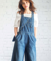 ワイドパンツデザインサロペット