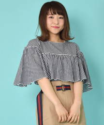 w closet | クルーネックフリルブラウス(シャツ/ブラウス)