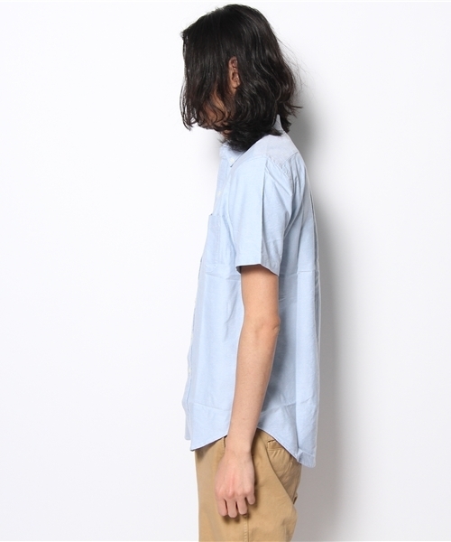 WEGO（ウィゴー）の「WEGO/オックスボタンダウンシャツ（S）（シャツ/ブラウス・メンズ・ホワイト/サックスブルー/ネイビー/ライトピンク/その他1・SMALL/MEDIUM/LARGE）」の7枚目の写真