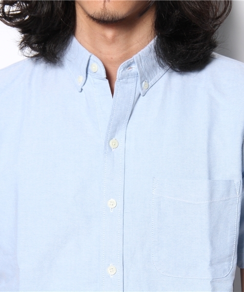 WEGO（ウィゴー）の「WEGO/オックスボタンダウンシャツ（S）（シャツ/ブラウス・メンズ・ホワイト/サックスブルー/ネイビー/ライトピンク/その他1・SMALL/MEDIUM/LARGE）」の9枚目の写真