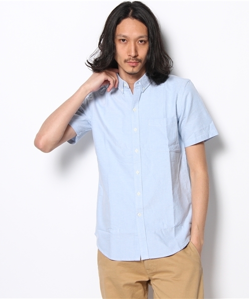 WEGO（ウィゴー）の「WEGO/オックスボタンダウンシャツ（S）（シャツ/ブラウス・メンズ・ホワイト/サックスブルー/ネイビー/ライトピンク/その他1・SMALL/MEDIUM/LARGE）」の13枚目の写真