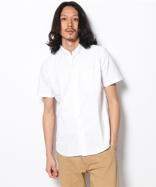 WEGO（ウィゴー）の「WEGO/オックスボタンダウンシャツ（S）（シャツ/ブラウス・メンズ・ホワイト/サックスブルー/ネイビー/ライトピンク/その他1・SMALL/MEDIUM/LARGE）」の16枚目の写真