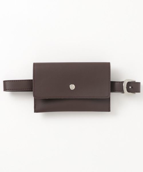 ASZAKKA(アザッカ)の「シンプリーポーチ付ベルト【ベルト】(ベルト・レディース・ブラック/ブラウン・FREE)」の1枚目の写真