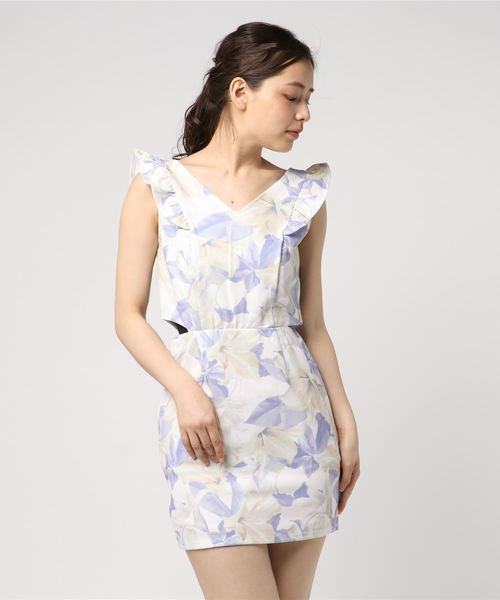 Rienda リエンダ の ショルダーフリルflower ワンピース ワンピース Wear