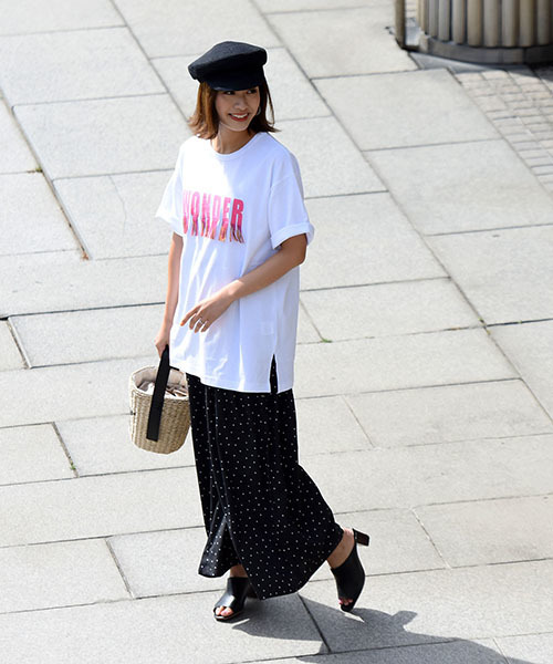 LIPSTAR（リップスター）の「【WEB別注】ドットギャザーワイドパンツ（その他パンツ・レディース・ブラック系その他/ベージュ系その他・M）」の8枚目の写真