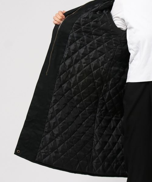 SESTO(セスト)の「異素材切り替えボアベストモッズコート(モッズコート・レディース・ブラック/カーキ・M)」の9枚目の写真