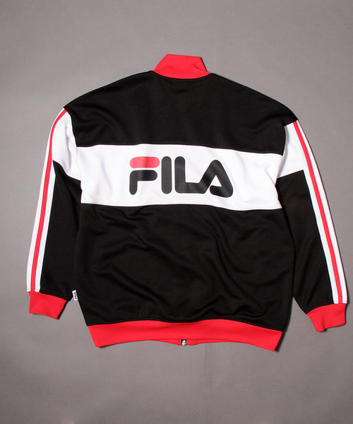 【FILA heritage】ボックスロゴ&ビッグロゴバックプリントトラックジャケット 【FILA heritage】ボックスロゴ&ビッグロゴバックプリントトラックジャケット