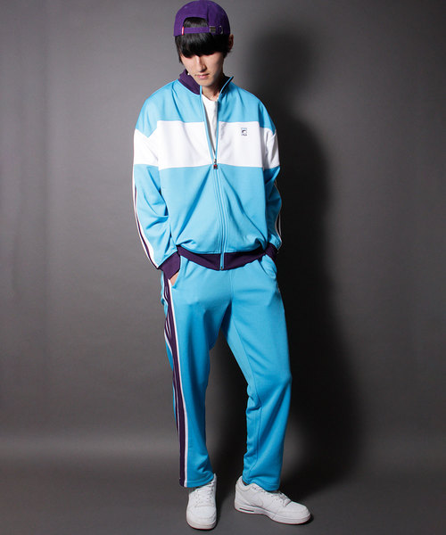 【FILA heritage】ボックスロゴ&ビッグロゴバックプリントトラックジャケット 【FILA heritage】ボックスロゴ&ビッグロゴバックプリントトラックジャケット