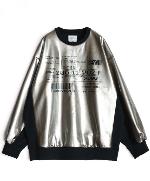 SHAREEF(シャリーフ)の「ENAMEL BIG PO(Tシャツ/カットソー・メンズ・シルバー/ホワイト/ブラック・1/3/2)」の3枚目の写真