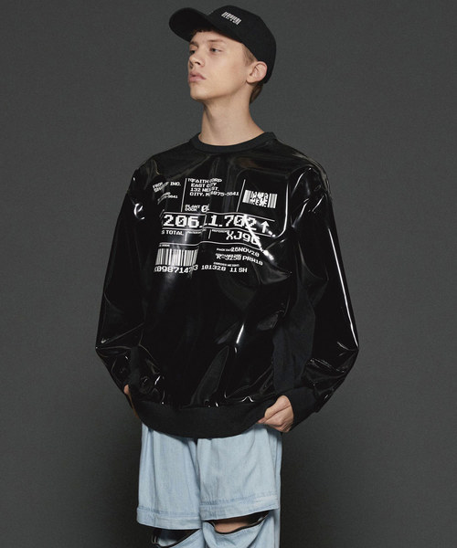 SHAREEF(シャリーフ)の「ENAMEL BIG PO(Tシャツ/カットソー・メンズ・シルバー/ホワイト/ブラック・1/3/2)」の2枚目の写真