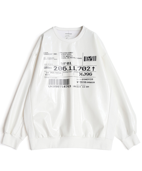 SHAREEF(シャリーフ)の「ENAMEL BIG PO(Tシャツ/カットソー・メンズ・シルバー/ホワイト/ブラック・1/3/2)」の10枚目の写真