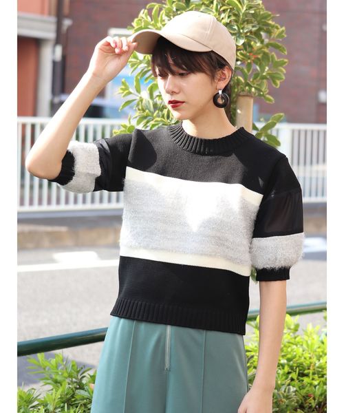 MURUA(ムルーア)の「バックテープCAP(キャップ・レディース・ブラック/ベージュ・FREE)」の1枚目の写真