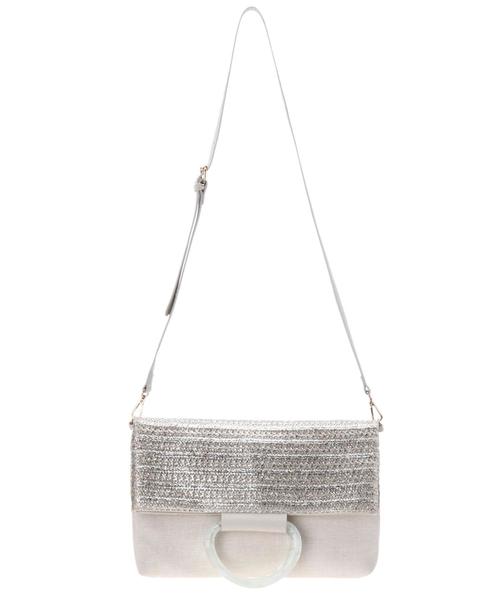 YECCA VECCA(イェッカヴェッカ)の「2wayクラッチバッグ(ショルダーバッグ・レディース・ブラック/ライトベージュ・FREE)」の5枚目の写真