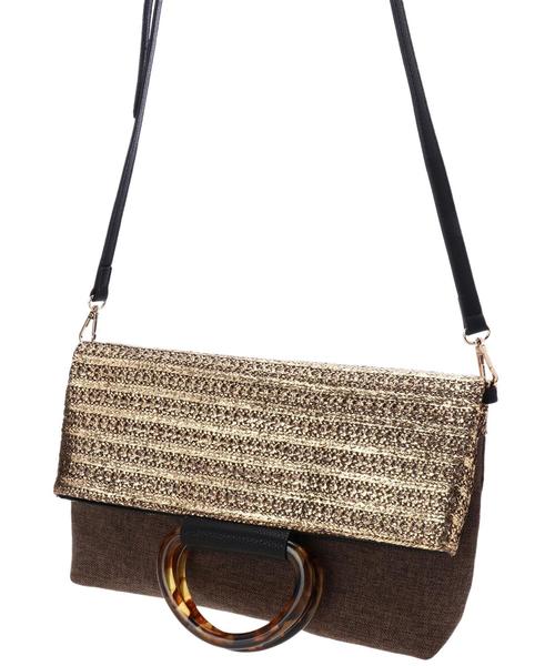 YECCA VECCA(イェッカヴェッカ)の「2wayクラッチバッグ(ショルダーバッグ・レディース・ブラック/ライトベージュ・FREE)」の9枚目の写真