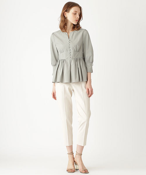 JILL STUART(ジルスチュアート)の「◆《Endy ROBE》テルマオーバーブラウス(シャツ/ブラウス・レディース・ホワイト/ライトグリーン・SMALL/MEDIUM)」の21枚目の写真