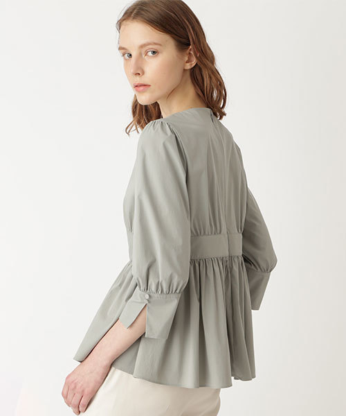 JILL STUART(ジルスチュアート)の「◆《Endy ROBE》テルマオーバーブラウス(シャツ/ブラウス・レディース・ホワイト/ライトグリーン・SMALL/MEDIUM)」の19枚目の写真