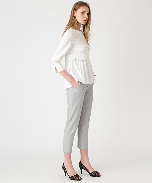 JILL STUART(ジルスチュアート)の「◆《Endy ROBE》テルマオーバーブラウス(シャツ/ブラウス・レディース・ホワイト/ライトグリーン・SMALL/MEDIUM)」の8枚目の写真