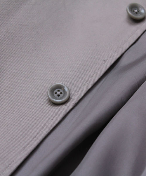 L&HARMONY（エルアンドハーモニー）の「＜L&HARMONY / エルアンドハーモニー＞ステンカラーコート"Made in Japan"（ステンカラーコート・メンズ・グレー/ネイビー・MEDIUM/LARGE）」の10枚目の写真