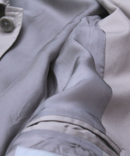 L&HARMONY（エルアンドハーモニー）の「＜L&HARMONY / エルアンドハーモニー＞ステンカラーコート"Made in Japan"（ステンカラーコート・メンズ・グレー/ネイビー・MEDIUM/LARGE）」の9枚目の写真