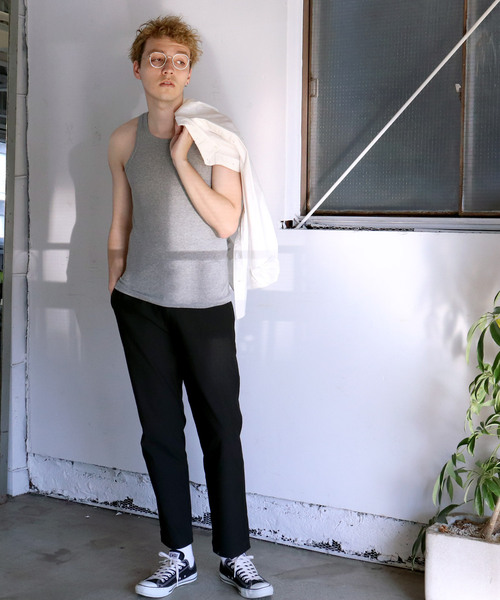 MILLER(ミラー)の「【 Robert P. Miller / ロバート・ピー・ミラー 】# メンズパネルリブタンクトップ 110C(タンクトップ・メンズ・ブラック/グレー/ホワイト/ホワイト×ブラック/ネイビー×ホワイト/ネイビー・L/M/LL)」の18枚目の写真