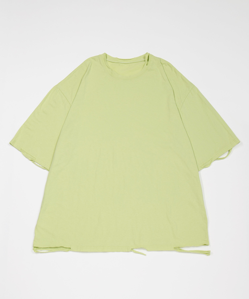 DING(ディング)の「DING/ダメ-ジTシャツ(Tシャツ/カットソー・レディース・グリーン/ホワイト/ブラック・FREE)」の8枚目の写真