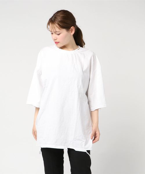 DING(ディング)の「DING/ダメ-ジTシャツ(Tシャツ/カットソー・レディース・グリーン/ホワイト/ブラック・FREE)」の13枚目の写真