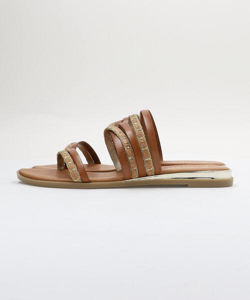 green label relaxing（グリーンレーベルリラクシング）の「STUDIO CABIAN FM グラディエーター サンダル（サンダル・レディース・ブラウン/ブラック・38/36/37）」の7枚目の写真