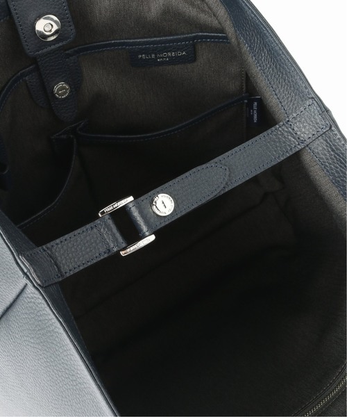 PELLE MORBIDA（ペッレモルビダ）の「PELLE MORBIDA / ペッレ モルビダ 別注 コローレ トートバッグ（トートバッグ・メンズ・ブラック/ネイビー・FREE）」の12枚目の写真