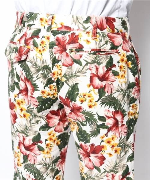 UNION STATION（ユニオンステーション）の「【スマート6月号/2014　成宮寛貴さん着用】 フラワープリントショーツ/花柄ショーツ（その他パンツ・メンズ・キナリ/ネイビー・LARGE/MEDIUM/LL）」の4枚目の写真