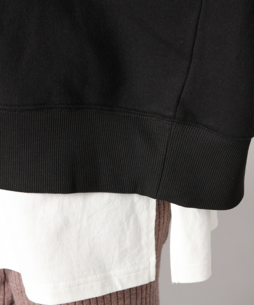 LOWRYS FARM（ローリーズファーム）の「BIGフーディ　851690（パーカー・レディース・アイボリー/ブラック/ベージュ/ブルー・FREE）」の6枚目の写真