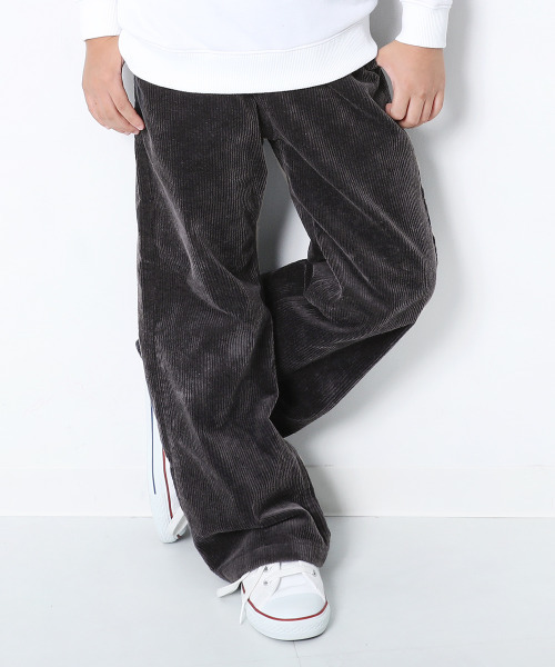 devirock(デビロック)の「コーデュロイワイドパンツ(その他パンツ・キッズ・ネイビー/ブラウン/チャコール/ミント/ピンク/ライトブラウン・100cm/110cm/120cm/130cm/140cm/150cm/160cm)」の1枚目の写真