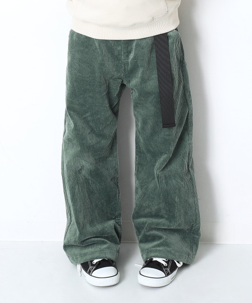 devirock(デビロック)の「コーデュロイワイドパンツ(その他パンツ・キッズ・ネイビー/ブラウン/チャコール/ミント/ピンク/ライトブラウン・100cm/110cm/120cm/130cm/140cm/150cm/160cm)」の4枚目の写真