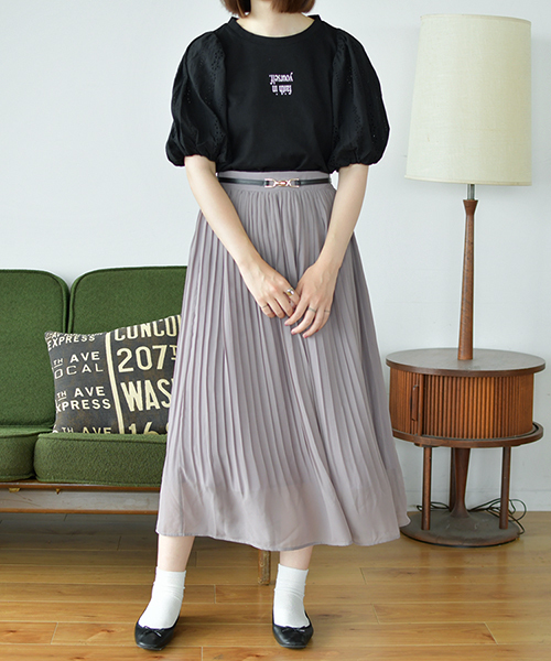 PairPair(ペアペア)の「シフォンプリーツロングスカート(スカート・レディース・ダークブラウン/ベージュ/パープル系その他・FREE)」の16枚目の写真