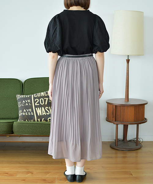 PairPair(ペアペア)の「シフォンプリーツロングスカート(スカート・レディース・ダークブラウン/ベージュ/パープル系その他・FREE)」の18枚目の写真