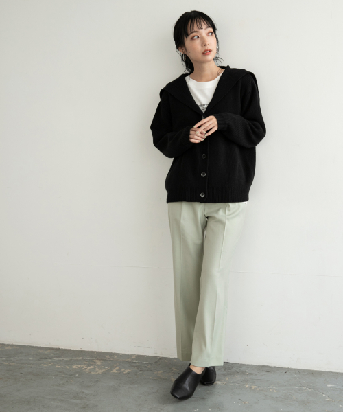 LOWRYS FARM（ローリーズファーム）の「ＴＲフレアパンツ　853659（その他パンツ・レディース・ライトグレー/ブラウン/ミント/チャコールグレー/グリーン系その他・MEDIUM/LARGE）」の10枚目の写真