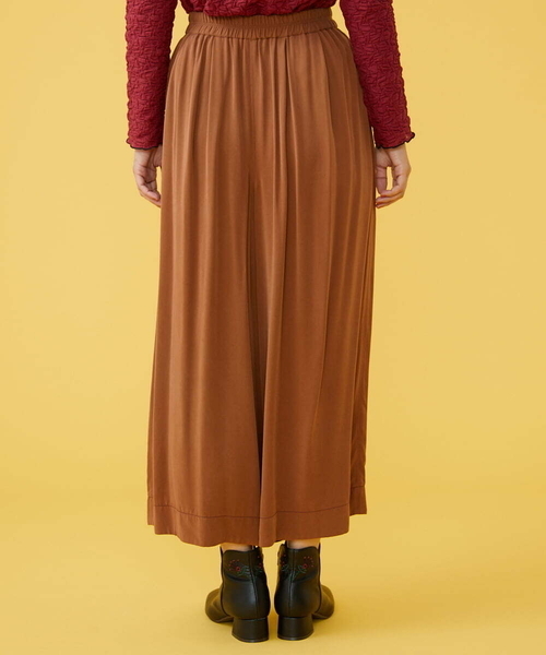 Jocomomola(ホコモモラ)の「レーヨンタックワイドパンツ(その他パンツ・レディース・グリーン/サンドベージュ・40)」の5枚目の写真