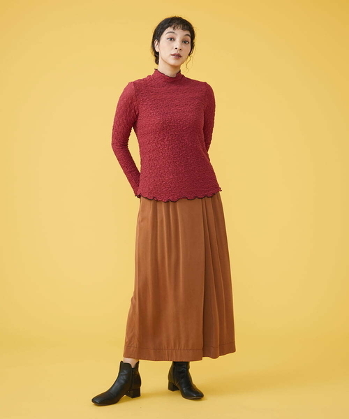 Jocomomola(ホコモモラ)の「レーヨンタックワイドパンツ(その他パンツ・レディース・グリーン/サンドベージュ・40)」の14枚目の写真