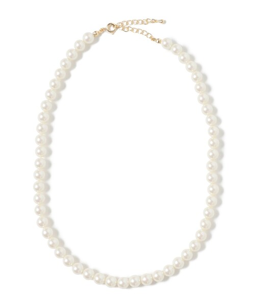 B:MING by BEAMS（ビーミングバイビームス）の「【セレモニー・フォーマル】ガラスパール 1連 ネックレス（ネックレス・レディース・ホワイト・ONE SIZE）」の5枚目の写真