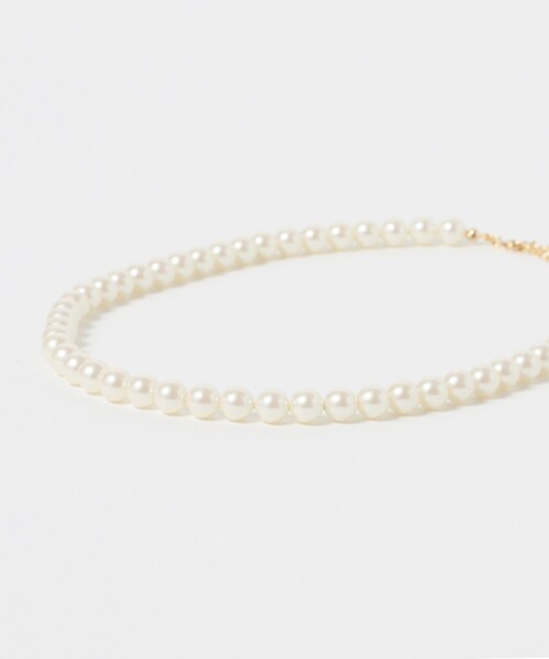 B:MING by BEAMS（ビーミングバイビームス）の「【セレモニー・フォーマル】ガラスパール 1連 ネックレス（ネックレス・レディース・ホワイト・ONE SIZE）」の6枚目の写真