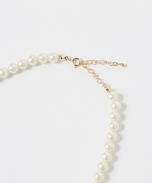 B:MING by BEAMS（ビーミングバイビームス）の「【セレモニー・フォーマル】ガラスパール 1連 ネックレス（ネックレス・レディース・ホワイト・ONE SIZE）」の7枚目の写真