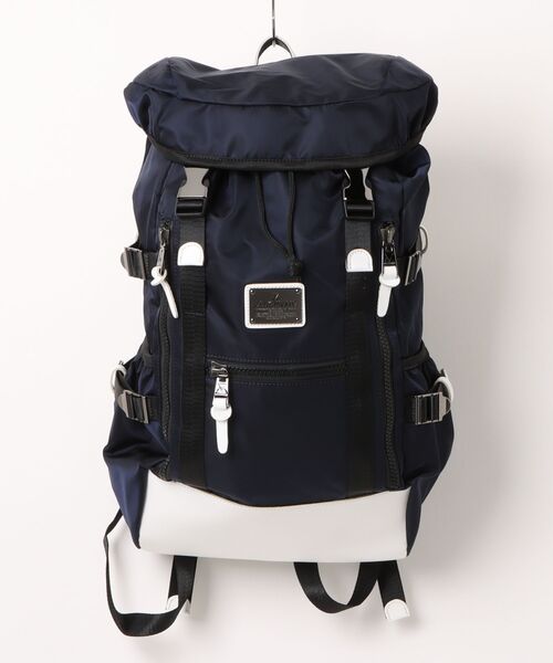 MAKAVELIC(マキャベリック)の「【62】【it】【MAKAVELIC】SIERRA DOUBLE BELT BACKPACK【MEDIUM】(バックパック/リュック・メンズ・ネイビー・FREE)」の1枚目の写真