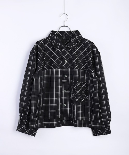 WESTSEA(ウエストシー)の「ビッグシルエット チェック柄シャツ(シャツ/ブラウス・メンズ・ブラック/ベージュ/ネイビー/ピンク・M/L)」の8枚目の写真