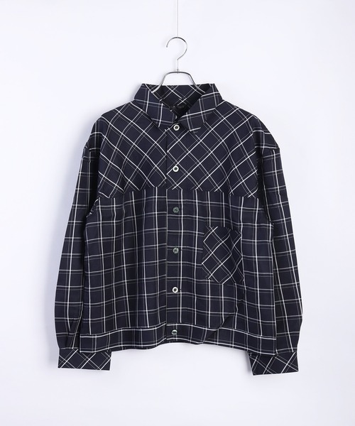 WESTSEA(ウエストシー)の「ビッグシルエット チェック柄シャツ(シャツ/ブラウス・メンズ・ブラック/ベージュ/ネイビー/ピンク・M/L)」の14枚目の写真