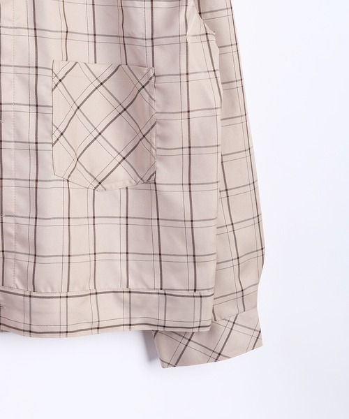 WESTSEA(ウエストシー)の「ビッグシルエット チェック柄シャツ(シャツ/ブラウス・メンズ・ブラック/ベージュ/ネイビー/ピンク・M/L)」の19枚目の写真