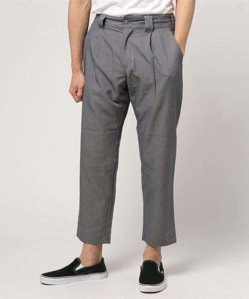 THISIS(ディスイズ)の「ワイドテーパードパンツ(その他パンツ・メンズ・ブラック/ベージュ/ネイビー/チェック/グレー・MEDIUM/LARGE/X-LARGE)」の2枚目の写真