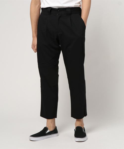 THISIS(ディスイズ)の「ワイドテーパードパンツ(その他パンツ・メンズ・ブラック/ベージュ/ネイビー/チェック/グレー・MEDIUM/LARGE/X-LARGE)」の1枚目の写真